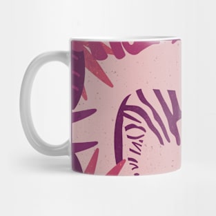 Tropical Zebra (Hibiscus) Mug